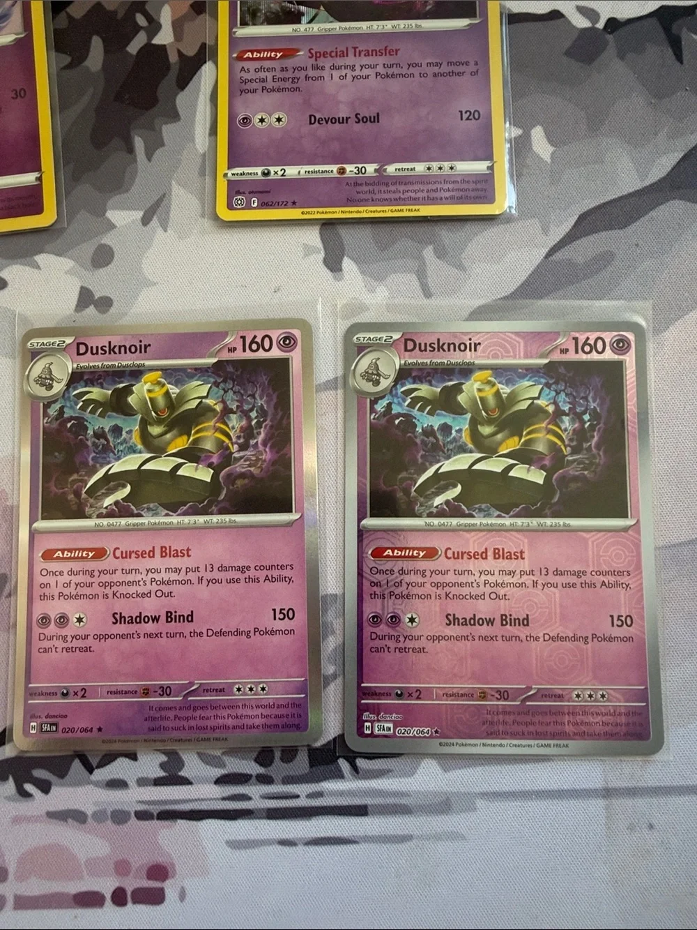 Duskull, Dusclops & Dusknoir Evolution Lot | 5 Holo Reverse Holo Pokémon ✨5/$25✨